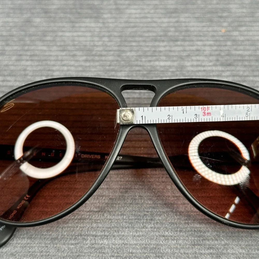 Serengeti Drivers y2k Sunglasses Matte Aviator Rose Lens KN 5227 Vintage Eyewear